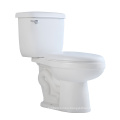 Bathroom Ceramic Siphon Flush Two Piece Wc Toilet with S-Trap White Bathroom Toilet Self-Clean Nano Water Closet Ceramic Toilet Discount